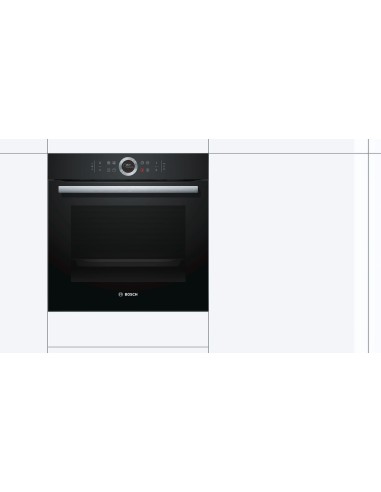 Bosch Serie 8 HBG633NB1 forno 71 L 3600 W A+ Nero