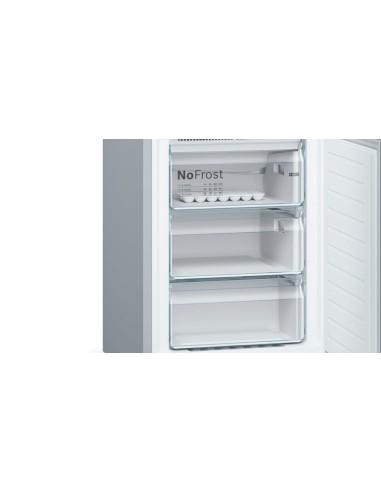Bosch Serie 4 KGN39IJ3A frigorifero con congelatore Libera installazione 366 L Argento