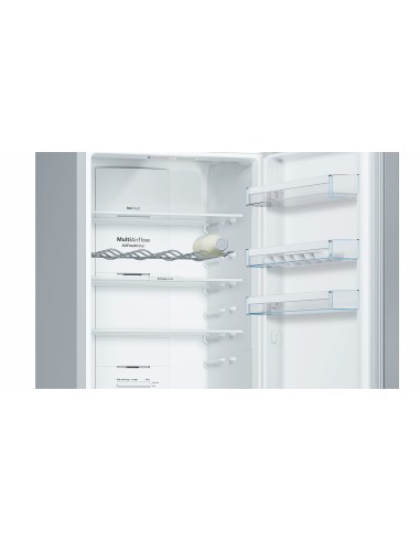 Bosch Serie 4 KGN39XL4P frigorifero con congelatore Libera installazione 366 L Cromo