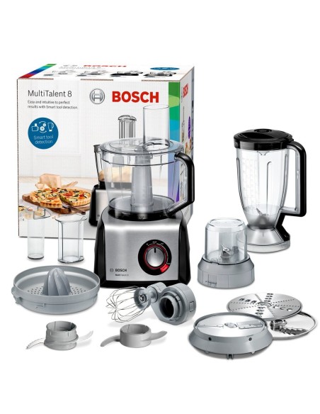 Bosch MC812M844 robot da cucina 1250 W 3,9 L Nero, Acciaio inossidabile