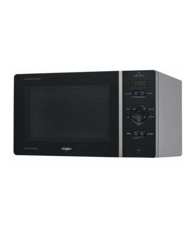 Whirlpool MCP 344 SL forno a microonde Superficie piana Microonde con grill 25 L 800 W Nero, Argento