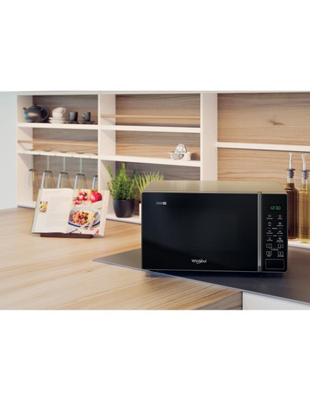 Whirlpool MWP 203 SB Superficie piana Microonde combinato 20 L 700 W Nero, Argento