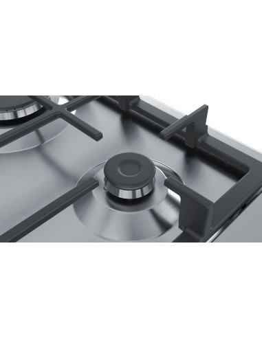 Bosch Serie 4 PGP6B5B90 piano cottura Acciaio inossidabile Da incasso 60 cm Gas 4 Fornello(i)