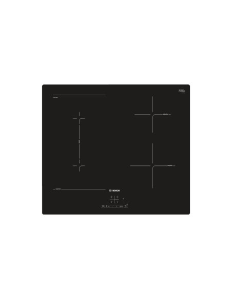 Bosch Serie 4 PVS611BB5E piano cottura Nero Da incasso 60 cm Piano cottura a induzione 4 Fornello(i)