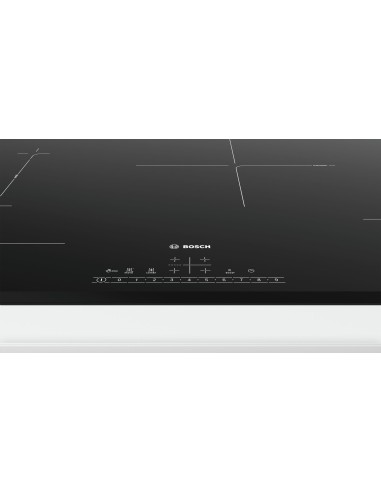 Bosch Serie 6 PVS831FB5E piano cottura Nero Da incasso 80 cm Piano cottura a induzione 4 Fornello(i)