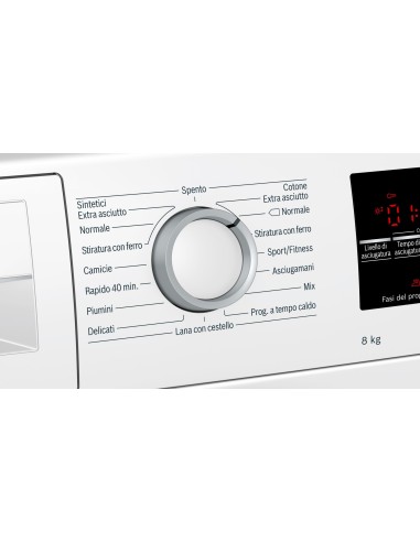 Bosch Serie 6 WTW85448IT asciugatrice Libera installazione Caricamento frontale 8 kg A++ Bianco