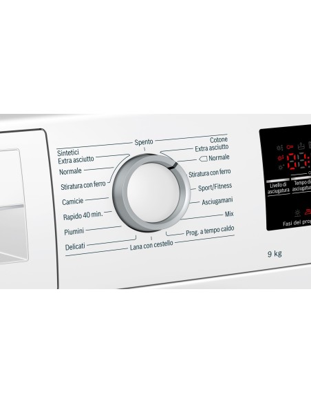 Bosch Serie 6 WTW85449IT asciugatrice Libera installazione Caricamento frontale 9 kg A++ Bianco