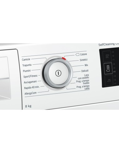 Bosch Serie 6 WTW87608IT asciugatrice Libera installazione Caricamento frontale 8 kg A++ Bianco