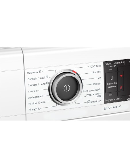 Bosch Serie 8 WTX87KH9IT asciugatrice Libera installazione Caricamento frontale 9 kg A++ Bianco