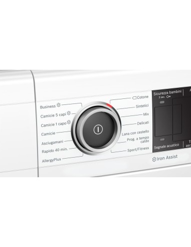 Bosch Serie 8 WTX87KR8IT asciugatrice Libera installazione Caricamento frontale 8 kg A++ Bianco