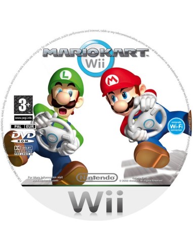 Nintendo Wii + Mario Kart Wi-Fi Nero