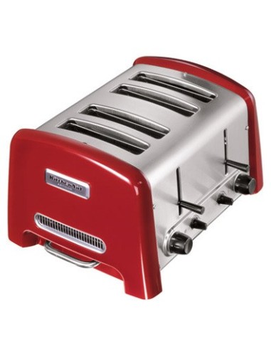 KitchenAid 5KTT890 4 fetta e 1700 W Rosso, Acciaio inossidabile