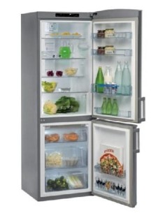 Whirlpool WBC3525A+NFS frigorifero con congelatore Libera installazione 350 L Argento