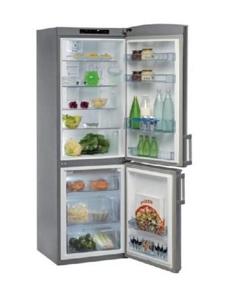 Whirlpool WBC3525A+NF frigorifero con congelatore Libera installazione 350 L Acciaio inossidabile