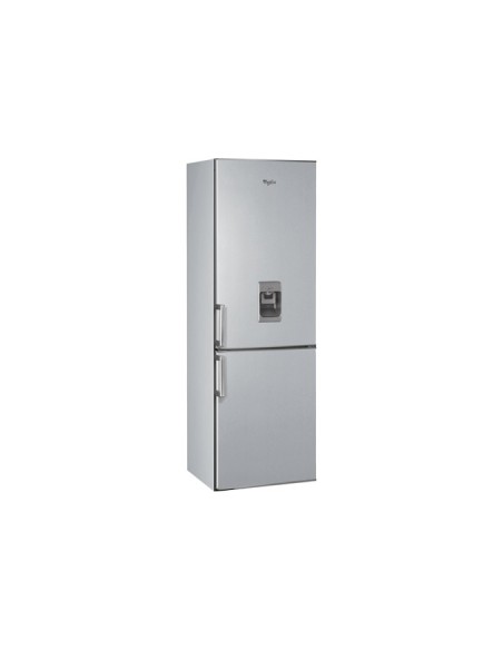 Whirlpool WBE3325 NF TS AQUA frigorifero con congelatore Libera installazione 320 L Acciaio inossidabile