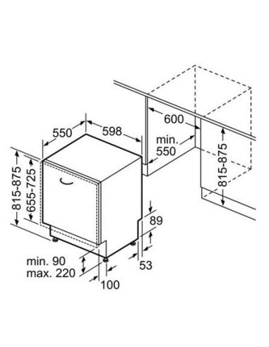 Bosch SMV53L80EU lavastoviglie A scomparsa totale 12 coperti