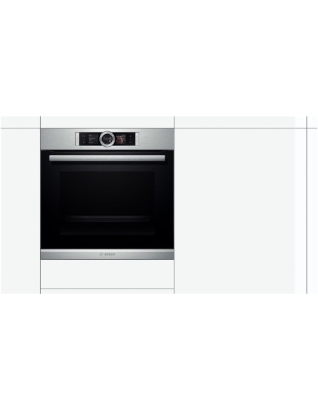 Bosch HBG636ES1 forno 71 L 3650 W A+ Acciaio inossidabile