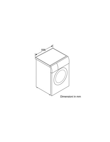 Bosch WVG30421IT lavasciuga Libera installazione Caricamento frontale Bianco