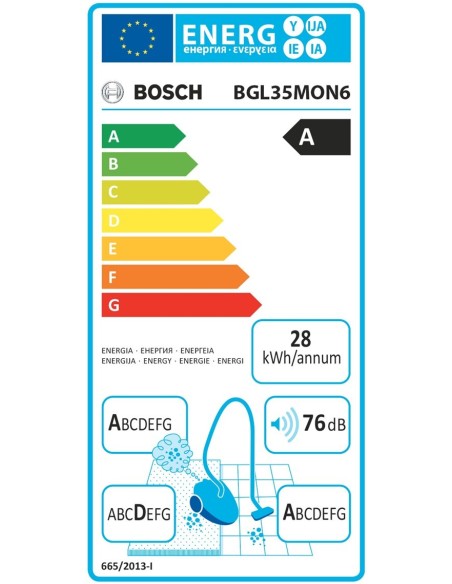 Bosch BGL35MON6 aspirapolvere a traino 4 L A cilindro Secco 600 W Sacchetto per la polvere