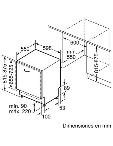 Bosch SMV40D50EU lavastoviglie A scomparsa totale 12 coperti
