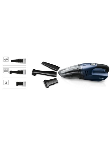 Bosch BKS4053 aspirapolvere senza filo Nero, Blu, Grigio Senza sacchetto