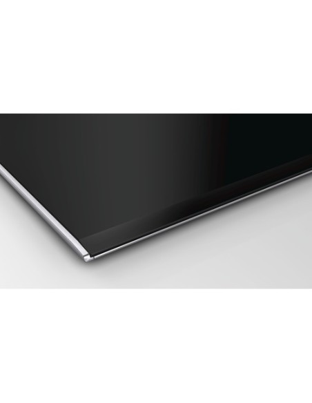 Bosch PXE675DC1E piano cottura Nero, Acciaio inossidabile Da incasso Piano cottura a induzione 4 Fornello(i)