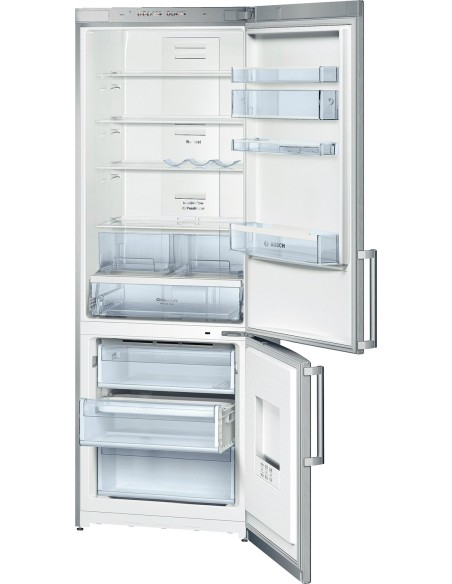Bosch KGN49VI20 frigorifero con congelatore Libera installazione 399 L Grigio, Acciaio inossidabile