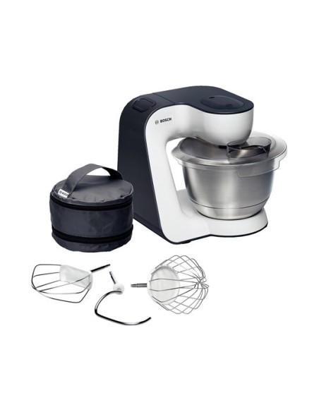 Bosch MUM54A00 robot da cucina 900 W 3,9 L Nero, Argento, Bianco