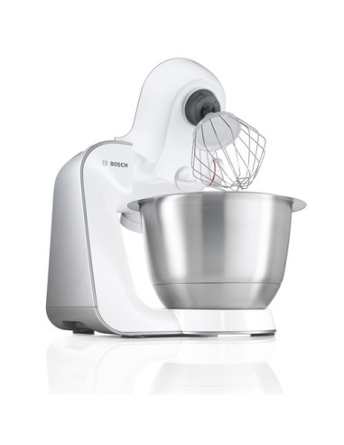 Bosch MUM54211 sbattitore Sbattitore con base 900 W Acciaio inossidabile, Bianco