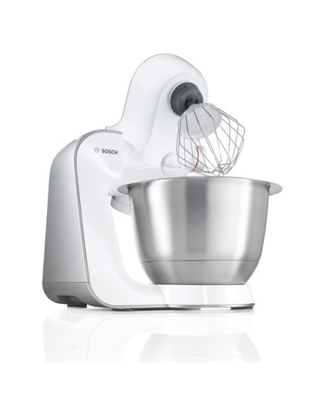 Bosch MUM54211 sbattitore Sbattitore con base 900 W Acciaio inossidabile, Bianco