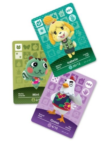 Nintendo Amiibo Carte Animal Crossing Serie 1 carte da gioco 3 pz