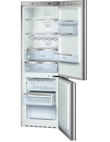 Bosch KGN36S53 frigorifero con congelatore Libera installazione 285 L Nero, Acciaio inossidabile