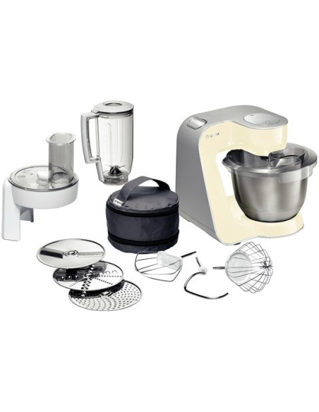 Bosch MUM54920 robot da cucina 900 W 3,9 L Acciaio inossidabile, Bianco