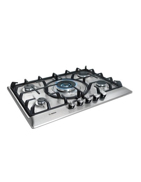 Bosch PCQ715B90E piano cottura Argento Da incasso Gas 5 Fornello(i)
