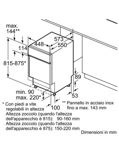 Bosch SPV40E20EU lavastoviglie A scomparsa totale 9 coperti