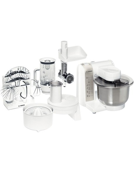 Bosch MUM4856EU robot da cucina 600 W Argento, Bianco