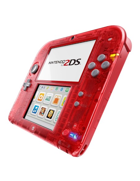 Nintendo 2DS console da gioco portatile 7,67 cm (3.02") Touch screen Wi-Fi Rosso, Trasparente