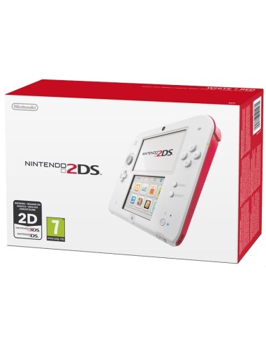 Nintendo 2DS console da gioco portatile 8,97 cm (3.53") 1 GB Touch screen Wi-Fi Rosso, Bianco