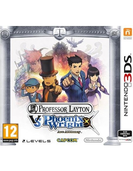 Nintendo Professor Layton Vs. Phoenix Wright  Ace Attorney, 3DS Standard Inglese, ITA Nintendo 3DS