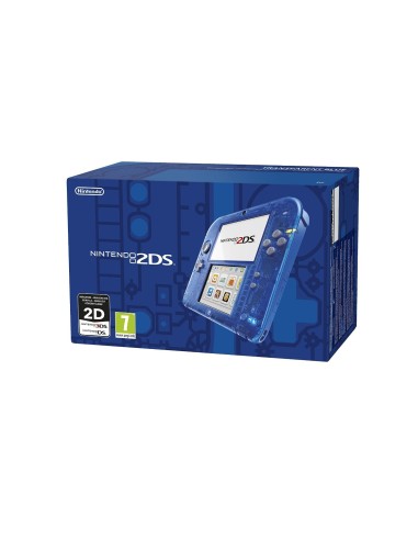 Nintendo 2DS console da gioco portatile 7,67 cm (3.02") Touch screen Wi-Fi Blu, Trasparente