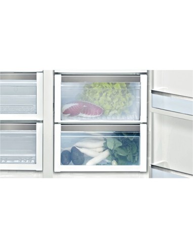 Bosch KAN58A75 frigorifero side-by-side Libera installazione 510 L Grigio, Acciaio inossidabile