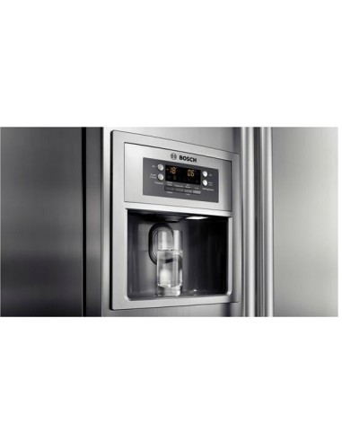 Bosch KAN58A75 frigorifero side-by-side Libera installazione 510 L Grigio, Acciaio inossidabile