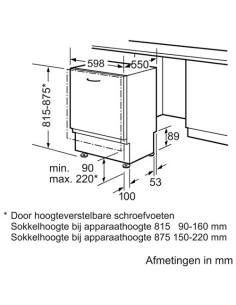Bosch SMV69U70EU lavastoviglie A scomparsa totale 13 coperti 2
