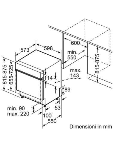 Bosch SMI50E86EU lavastoviglie A scomparsa parziale 13 coperti