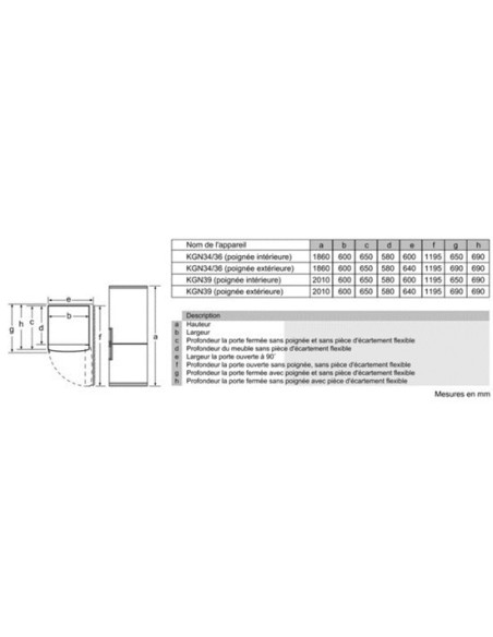 Bosch KGN39XL32 frigorifero con congelatore Libera installazione 355 L Acciaio inossidabile