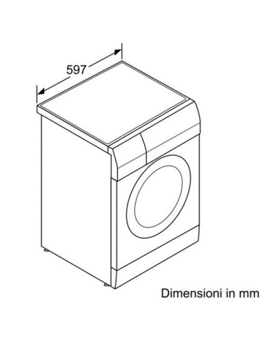 Bosch Logixx 7 WVH28421IT lavasciuga Libera installazione Caricamento frontale Bianco