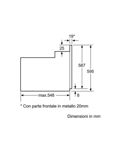 Bosch HBG56B550J forno 67 L A Acciaio inossidabile