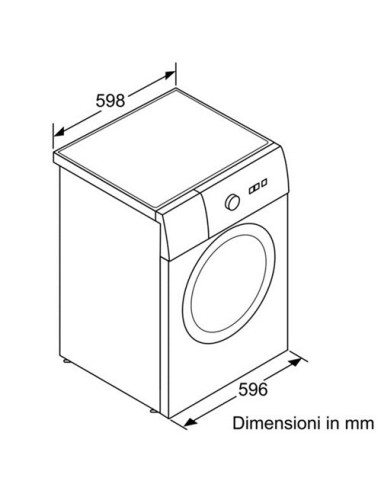 Bosch WAQ20381IT lavatrice Caricamento frontale 8 kg 1000 Giri min Bianco