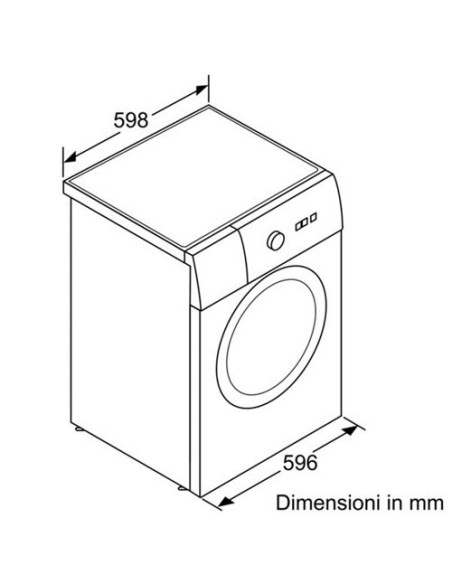 Bosch WAQ20381IT lavatrice Caricamento frontale 8 kg 1000 Giri min Bianco