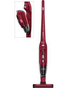 Bosch BBH2P14L scopa elettrica Senza sacchetto Rosso